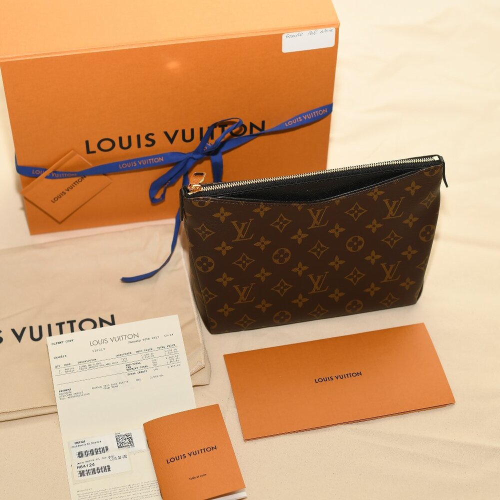 Louis Vuitton Trousse Beauté Palm MNG Noir Clutch (M64124) NWT